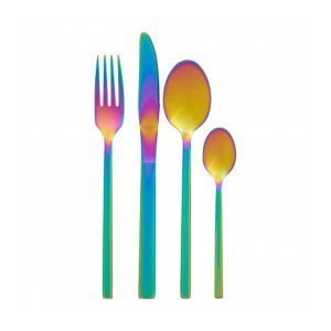 Aurora Stainless Steel Cutlery Set - Set of 16