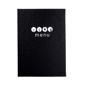 Lacor® Menu Cover A4 Synthetic Leather White Marie