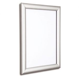 Mileta Profile Snap Poster Frame A2 Silver 25mm