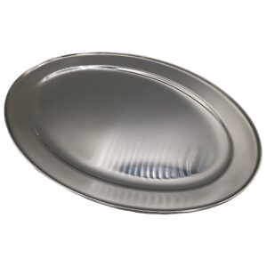 White Heaven® Oval Platter Stainless Steel 50cm