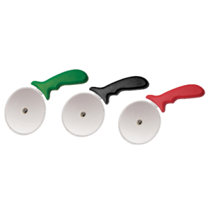 White Heaven® Pizza Cutter Black Handle Stainless Steel 4"