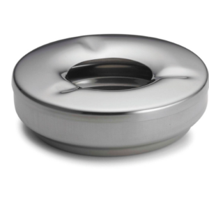 TableCraft Windproof Stainless Steel Ashtray Set 2 pcs