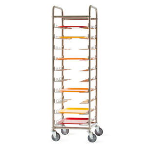 GI Metal® Stainless Steel Tray Collection Rack 10 Trays