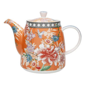 London Pottery® Bell Teapot Coral Floral 1L
