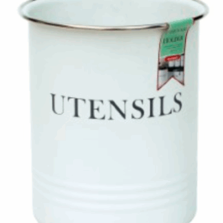 Steelex® White Utensil Holder