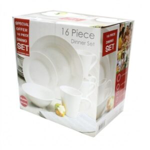 Steelex® White 16 Piece Dinner Set