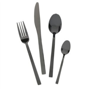 Mikasa® Ciara Diseno 16-Piece Black Cutlery Set