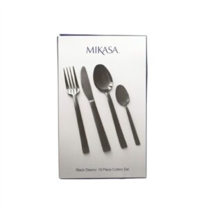 Mikasa® Ciara Diseno 16-Piece Black Cutlery Set