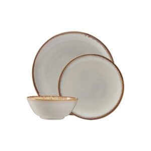Mason Cash Reactive Cream Dinner Set - Set of 12