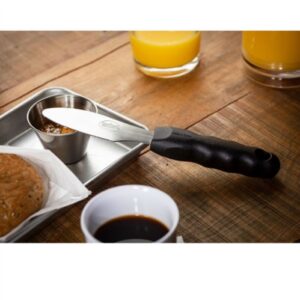 TableCraft Sandwich Spreader Stainless Steel Black Ergonomic Handle 9.5"
