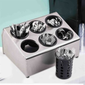 TableCraft Cylinder Holder Stainless Steel Two-Tiered