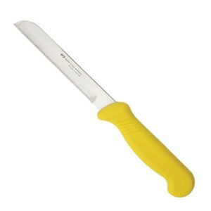 Taylors Eye Witness Yellow Serrated Knife 10cm