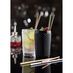 Utopia Paper Straw Solid Copper 8" (20cm)  – Pack of 250