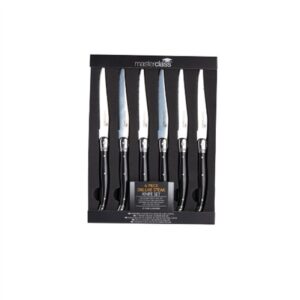 MasterClass Deluxe Steak Knife Set Stainless Steel Serrated Blade - Pack of 6